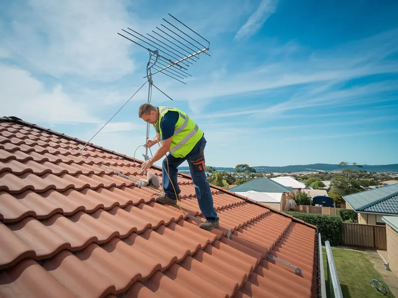 New TV antenna installation